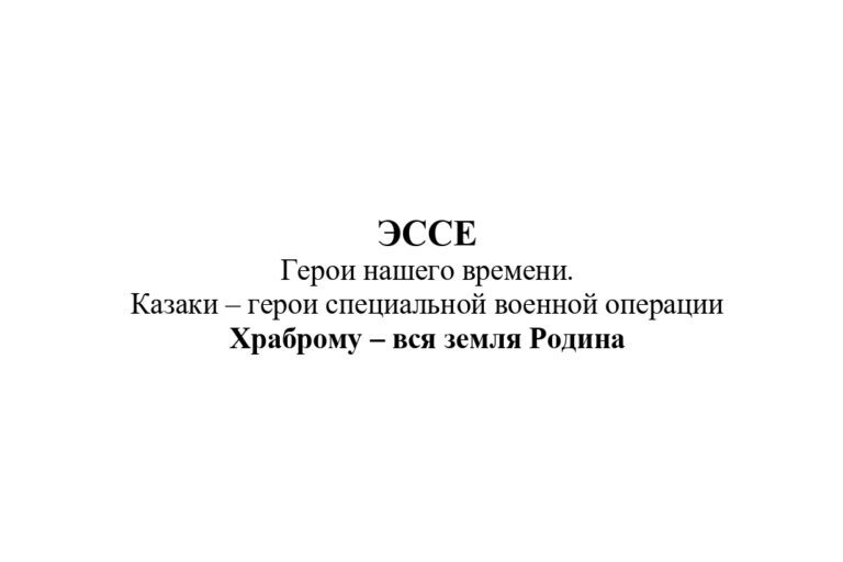Эссе на тему: Герои нашего времени. «Храброму — вся земля Родина». Выполнила: Арина Царёва