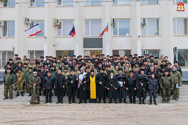 Поздравление Атамана Крымского казачьего округа Александра Подгорняка с Днём защитника Отечества